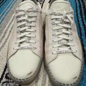 Oliver Cabell Men's White and Gray Sneakers